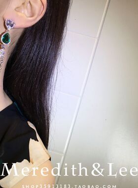法式女士锆石耳钉日常百搭