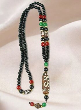 天珠西藏玛瑙项链首饰品