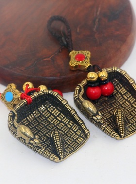 西藏民族风黄铜吊坠包包小礼品