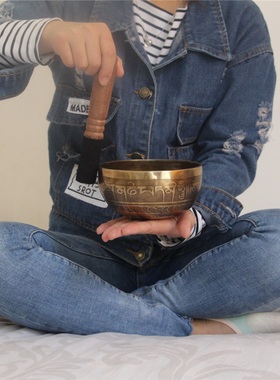 颂钵spa理疗瑜伽钵15cm佛音碗