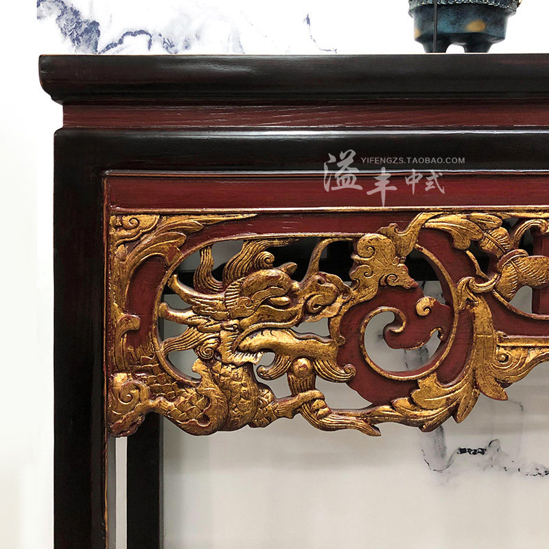 中式仿古供桌实木雕花平头长条案台香案桌明清古典条桌佛桌上香桌_虎窝淘