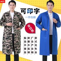 Work Clothes Great Vest Custom Male Blue Camaratology Reflective Strip Labor Wear And Wear Resistant And Lengthened Hood Garment Carrying Steam Cultivation Cultivation