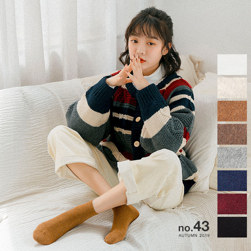 女春低帮韩版学院风纯色黑色潮短袜 棉竹屋短袜/打底袜/丝袜/美腿袜