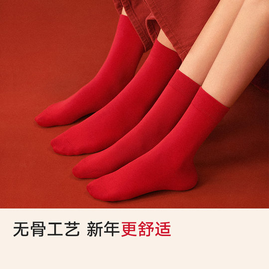 2026 Year of the Horse, Zodiac Year, Red Socks New Year Gift Box