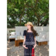FFBLUE85 ຊຸດກະໂປງ denim ກາງເກງຝ້າຍ
