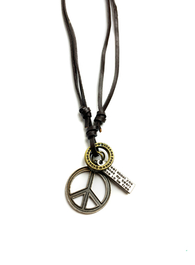 和平反战杂年皮质合金伸缩皮绳