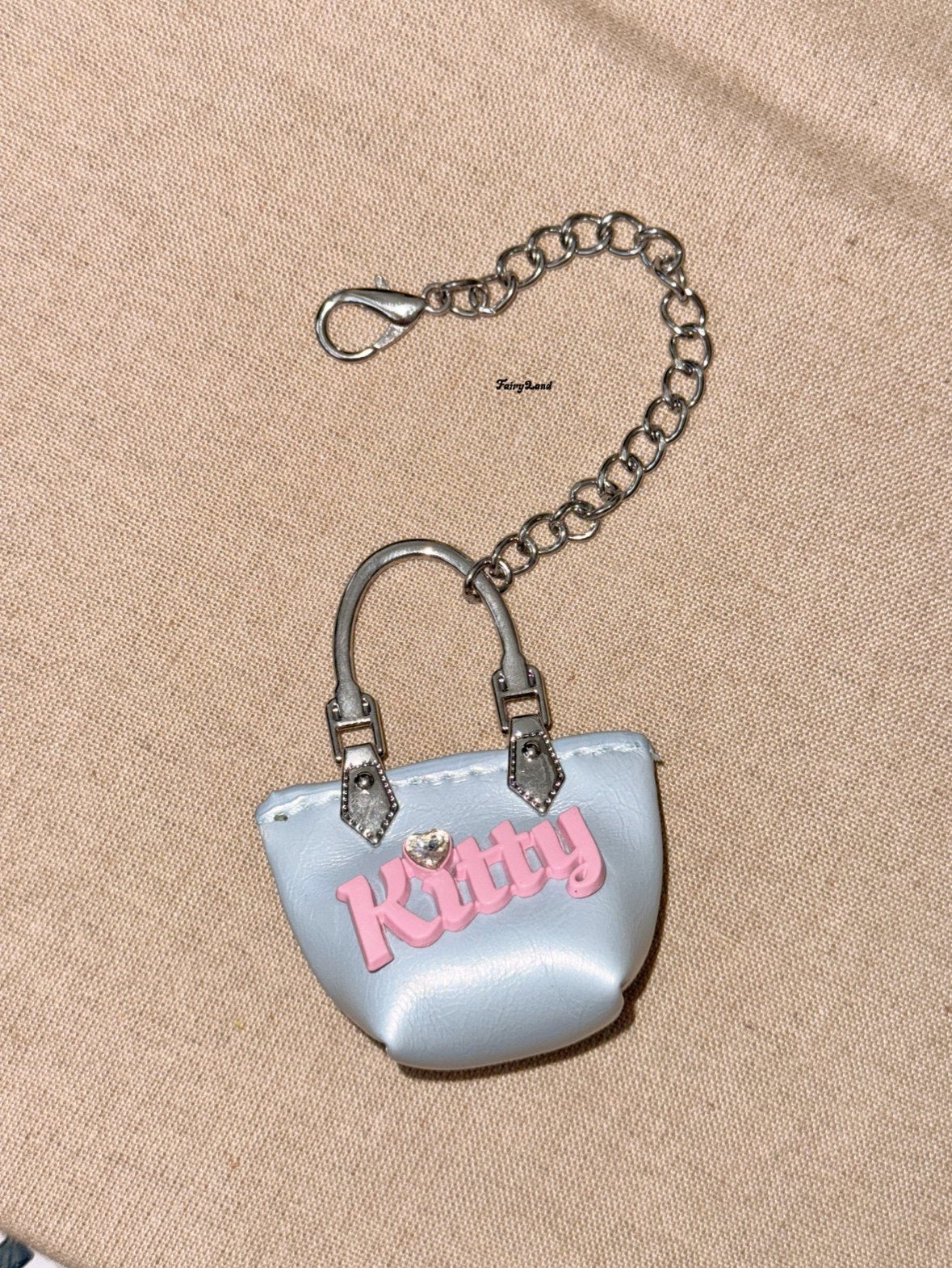 原创mini皮革牛仔kt小包包挂件可爱包挂饰芭比粉甜美少女心钥匙扣,淘宝优惠券,粉丝福利购,淘宝优惠卷