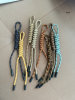 Customized low-saturated retro miu style hand-woven core-spun rope mountaineering sports style bag pendant brown