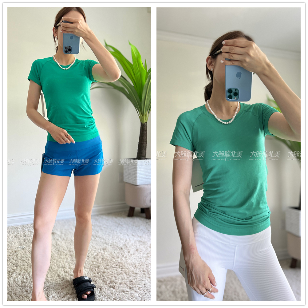 国现lululemon Swiftly Tech Short Sleeve 瑜伽经典短袖T恤2.0