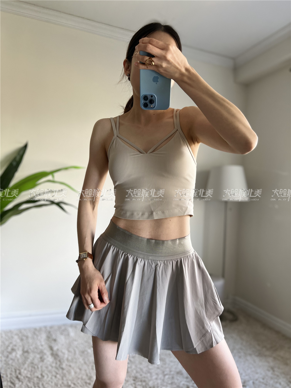 国现lululemon Align Strappy Tank瑜伽运动裸感连胸垫背心合辑-图0