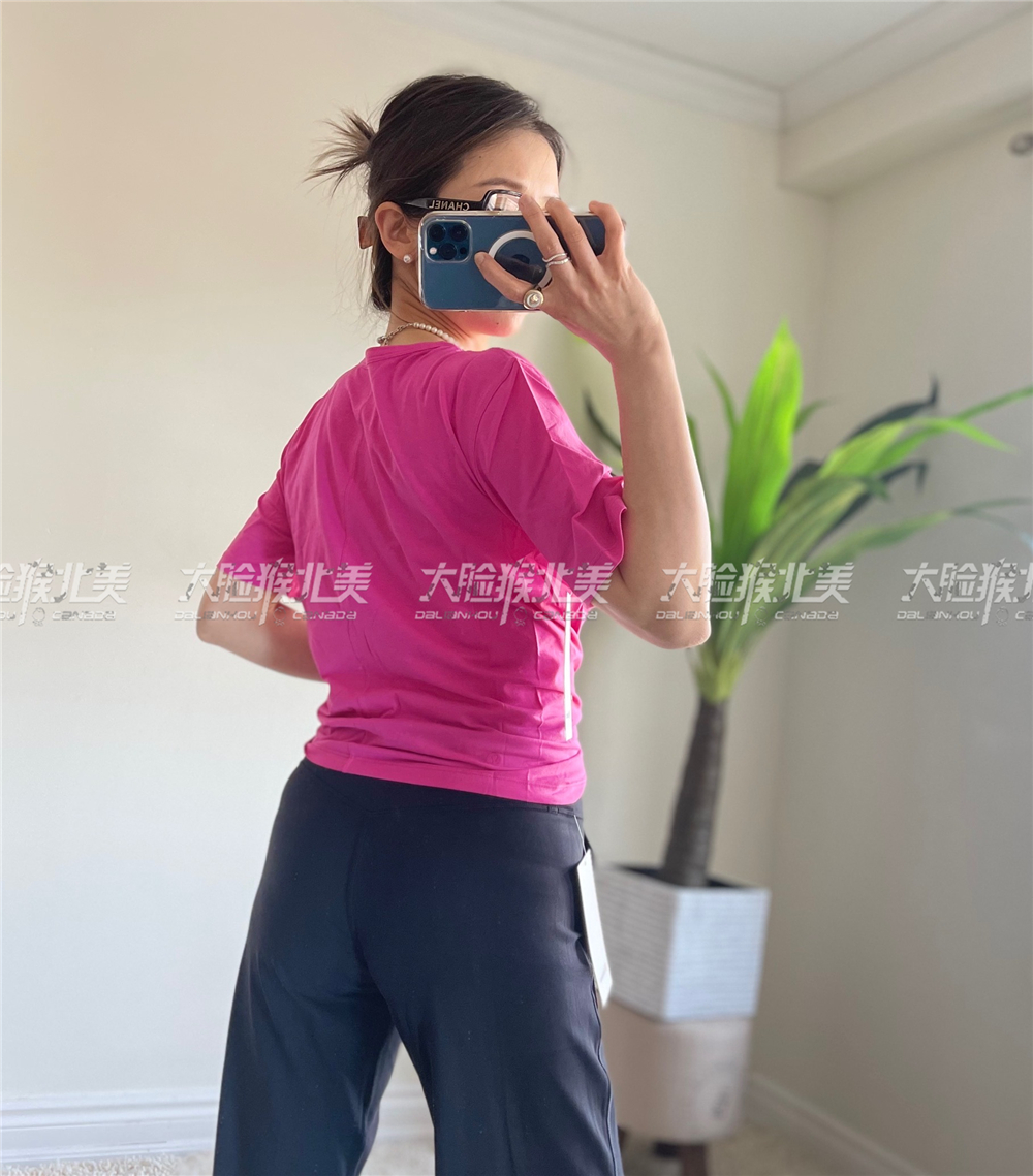 国现lululemon Crescent T/Do the瑜伽扭结宽松休闲短袖长袖合辑 - 图1