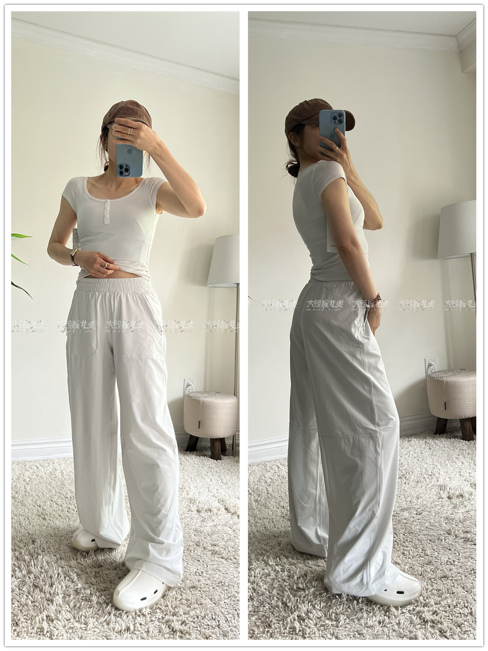 现Lululemon Swift MR Wide-Leg Pant瑜伽商务运动休闲速干阔腿裤 - 图0