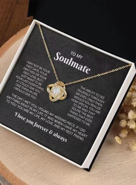 S925纯银四叶草项链女满钻四叶草吊坠项链