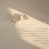 Niche original exaggerated large pearl sterling silver ring