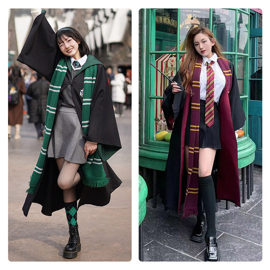 出租适用于北京环球影城魔法袍出租哈利波特巫师袍服装租赁霍格沃