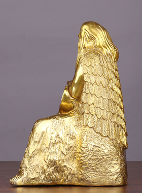 黄铜伏羲大帝人王伏羲铜像