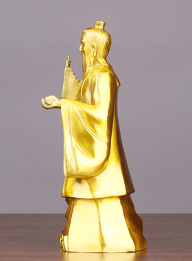 黄铜姜子牙打神鞭中式家居供奉