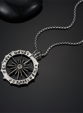 钛钢项链潮男士毛衣链嘻哈颈链子