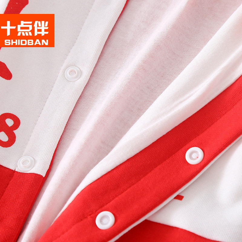 秋装长袖套装3-6个月男女宝宝爬服 十点伴周家连身衣/爬服/哈衣