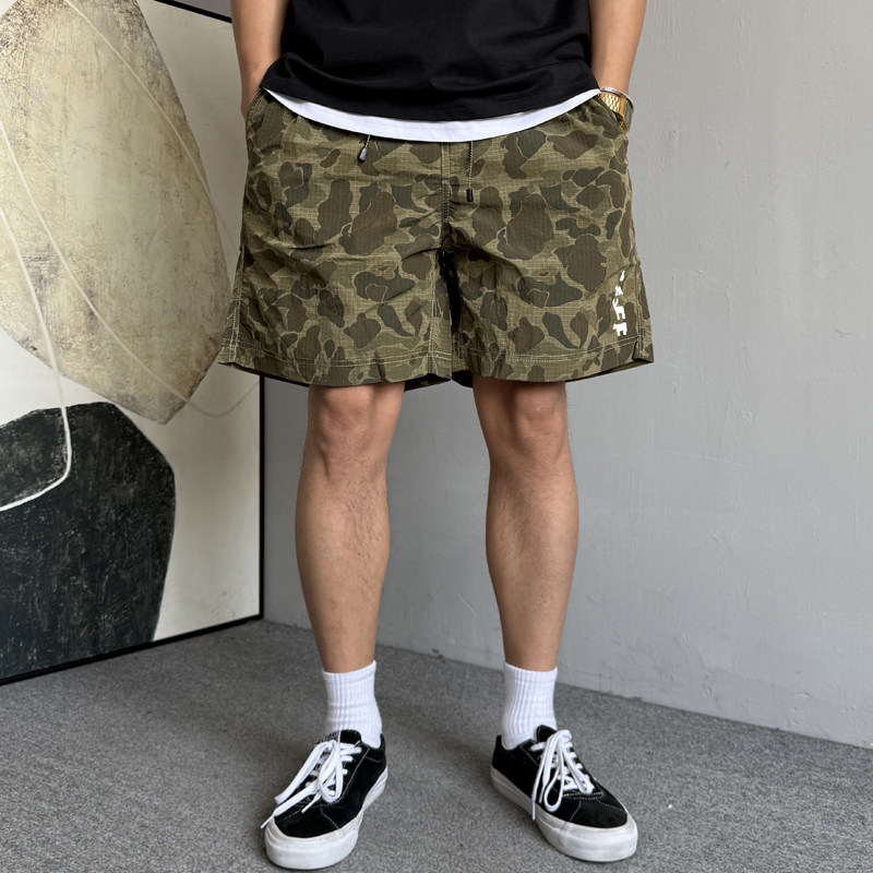 夏季美式户外速干薄款迷彩运动休闲短裤男宽松抽绳健身跑步五分裤,淘宝优惠券,粉丝福利购,淘宝优惠卷