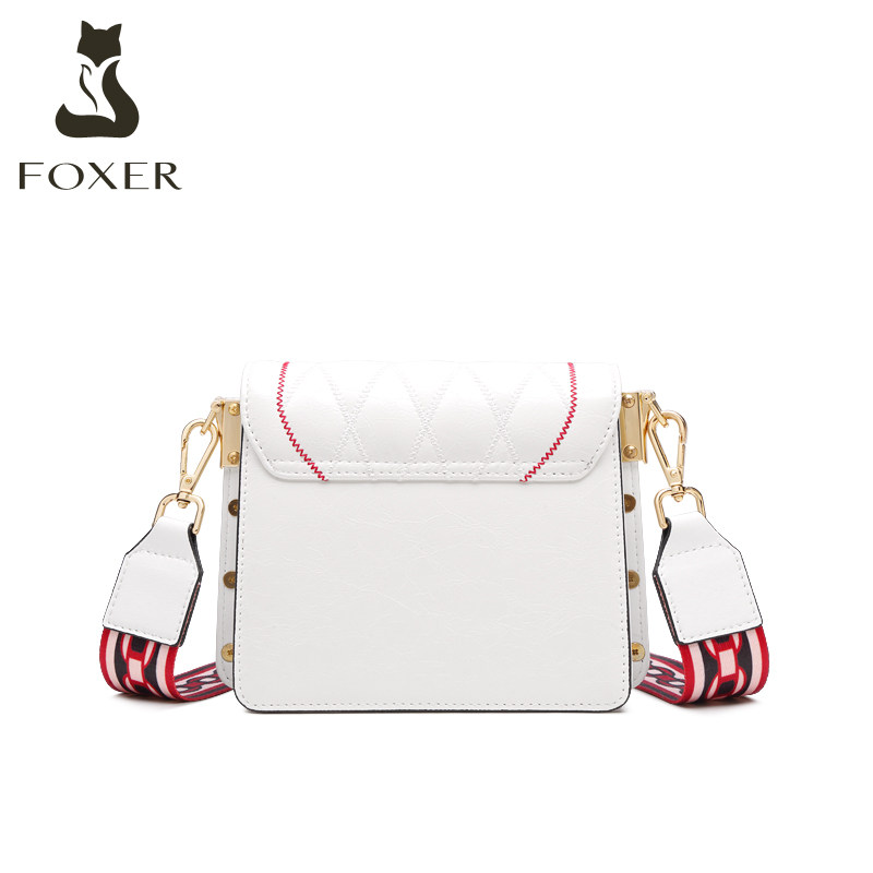 金狐狸2021新款秋冬真皮菱格包包 金狐狸女士包袋