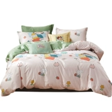 Хлопковый комплект, брендовый пододеяльник для принцессы, простыня, покрывало, 4 предмета, 3 предмета