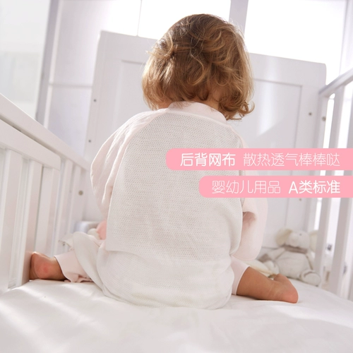 Хлопковый дышащий летний спальный мешок для новорожденных