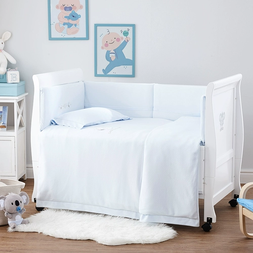 Хлопковое покрывало, детский комплект, простыня для детского сада, пододеяльник, 3 предмета