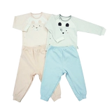 Детский хлопковый комплект, милый лонгслив, осенняя пижама, 2018, детская одежда