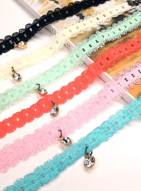 儿童学生黑色项圈脖子锁骨链