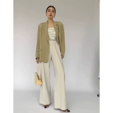 Maryme Spring и осень 40 Mami тяжелее 6A -класс шелковой плоский костюм Внешние костюмы