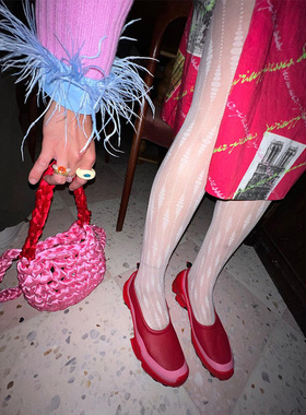 陶瓷笑脸巴洛克珍珠戒指可爱女