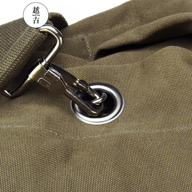 越古男士大容量旅行户外帆布包包 越古双肩背包