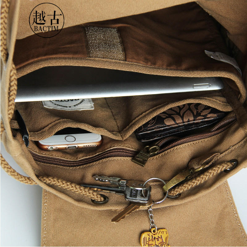 越古包帆布 越古双肩背包