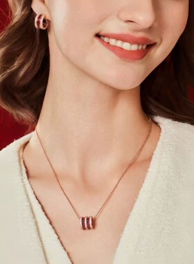 郝熠然同款本命年红运滚滚锁骨链