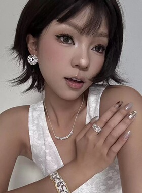 列维斯蕾丝微笑项链S925银百搭