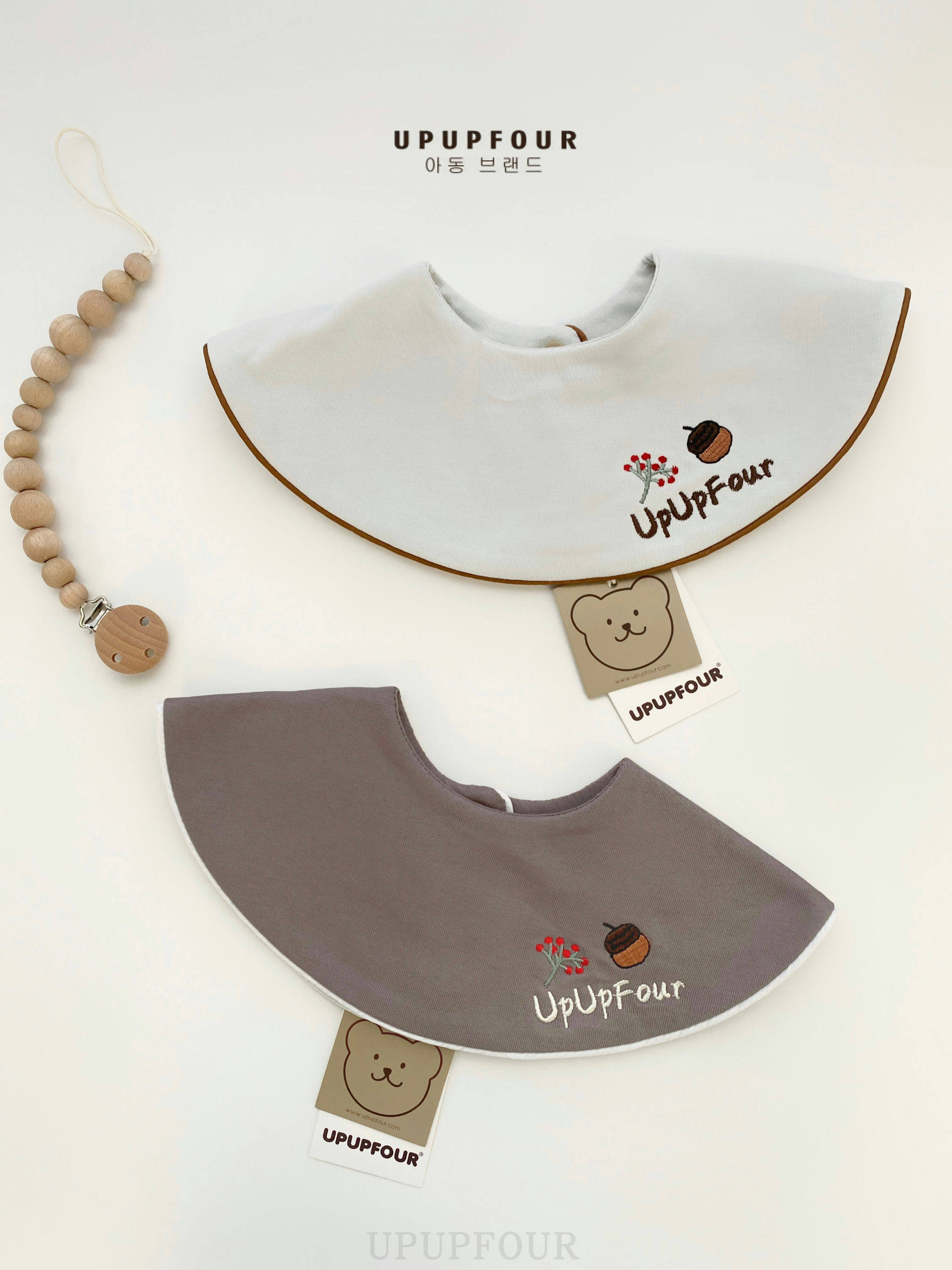 upupfour｜高定100%韩国进口纯棉新生婴儿宝宝口水巾宝宝围兜围嘴,淘宝优惠券,粉丝福利购,淘宝优惠卷