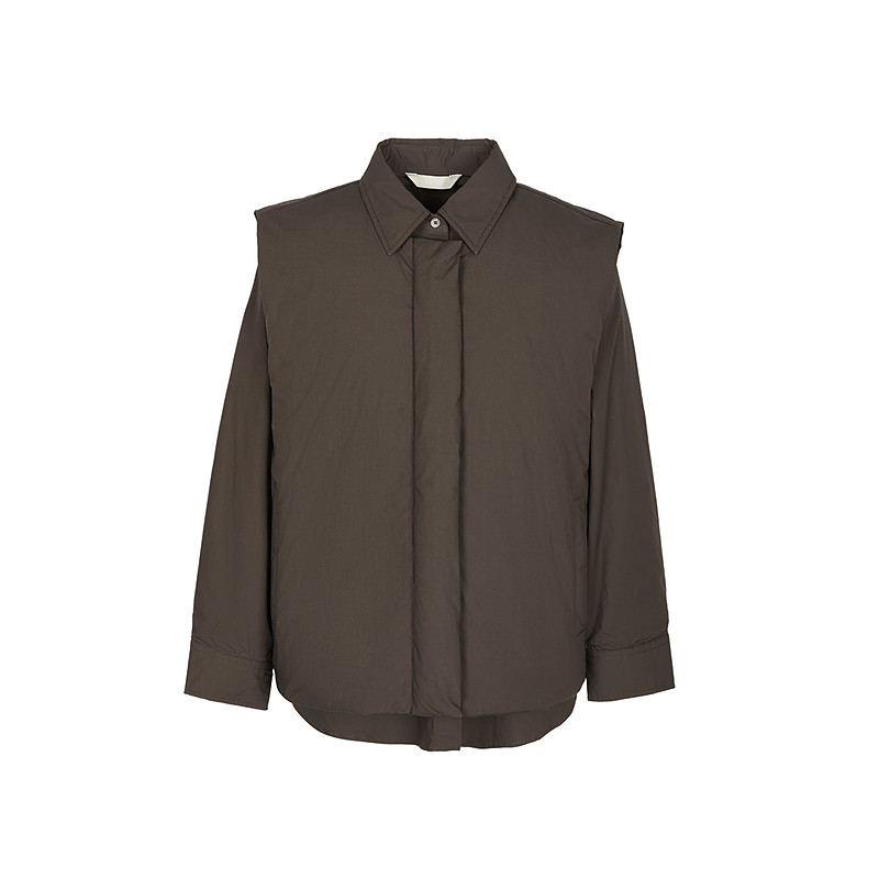 【商场同款】LESS2025年秋新白鸭绒羽绒服可拆卸两件套2P9C24960