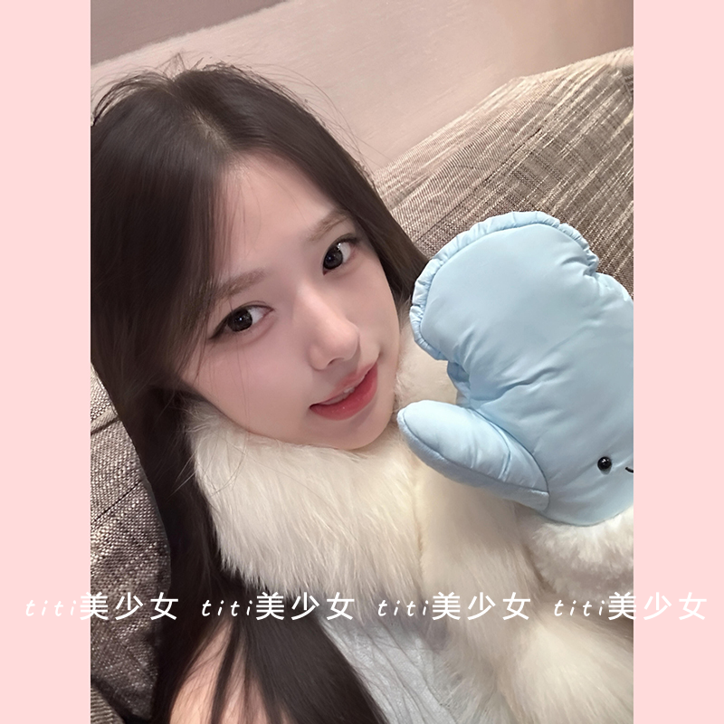 【TiTi美少女】纯欲风绞花奶蓝纹理感挂脖收腰软绒背心吊带上衣,淘宝优惠券,粉丝福利购,淘宝优惠卷