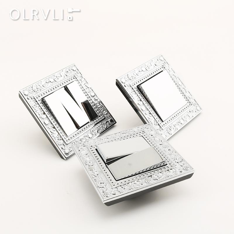 黄铜镀铬银复古法式开关插座欧式86型开关中古风墙壁开关插座面板 - 图1