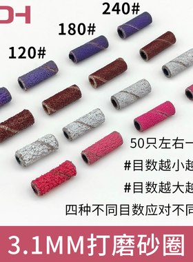 迷你砂圈轴3mm小直径美甲工具