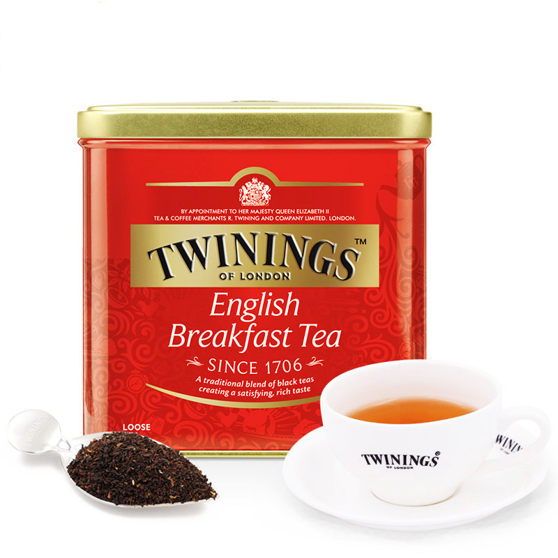 川宁Twinings英式早餐红茶500g罐装进口茶叶饮品下午茶散装茶送礼