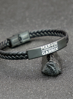 刻字钛钢编织手环