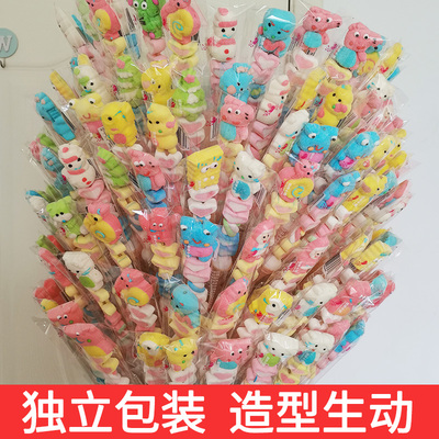 棉花糖棒棒糖网红棒棒糖棉花糖