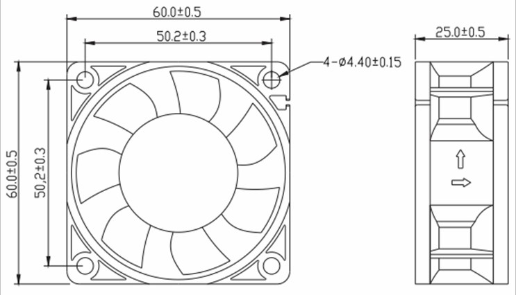 原装ADDA 6CM6厘米6025 DC12V 0.23A AD0612HB-A70GL 机箱风扇 - 图2