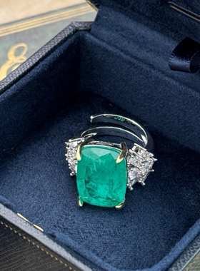 铜合金8348爆闪方形大戒指开口