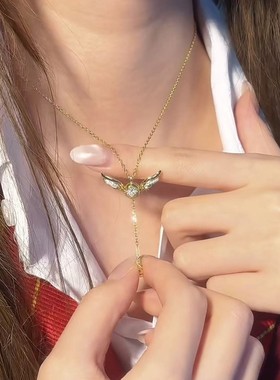 s925哈利波联名系列金色飞贼项链