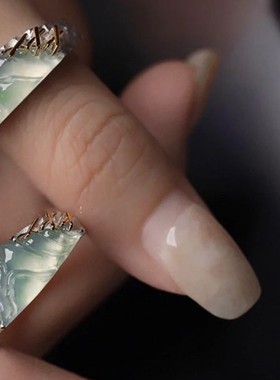 s925银献鱼同款情侣戒指送对象