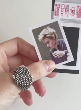 s925银Martin马丁同款爱心戒指女