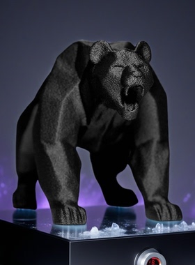 熊摆件3d打印现代艺术